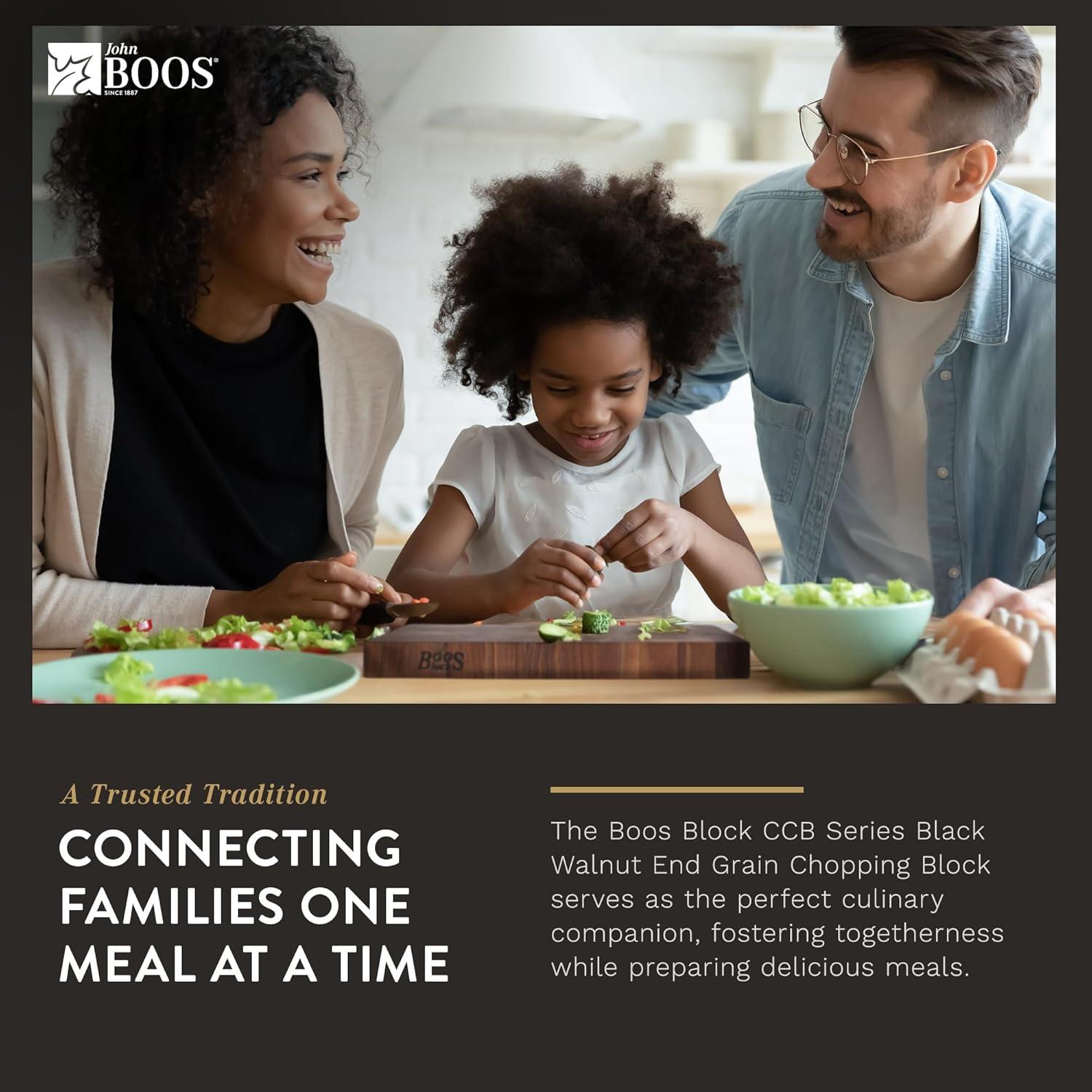 John Boos Boos Block CCB Series Large Reversible Wood Chopping Board, 1.75-Inch Thickness, 18" x 12" x 1 3/4", Walnut