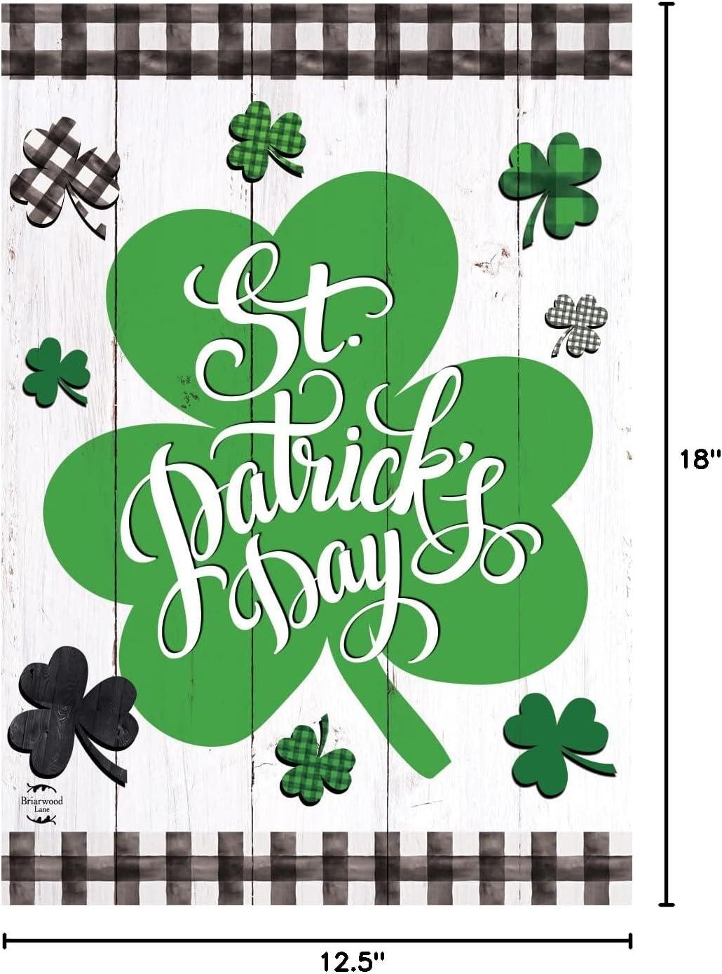 Briarwood Lane Celtic Shamrocks St. Patrick's Day Garden Flag Iri