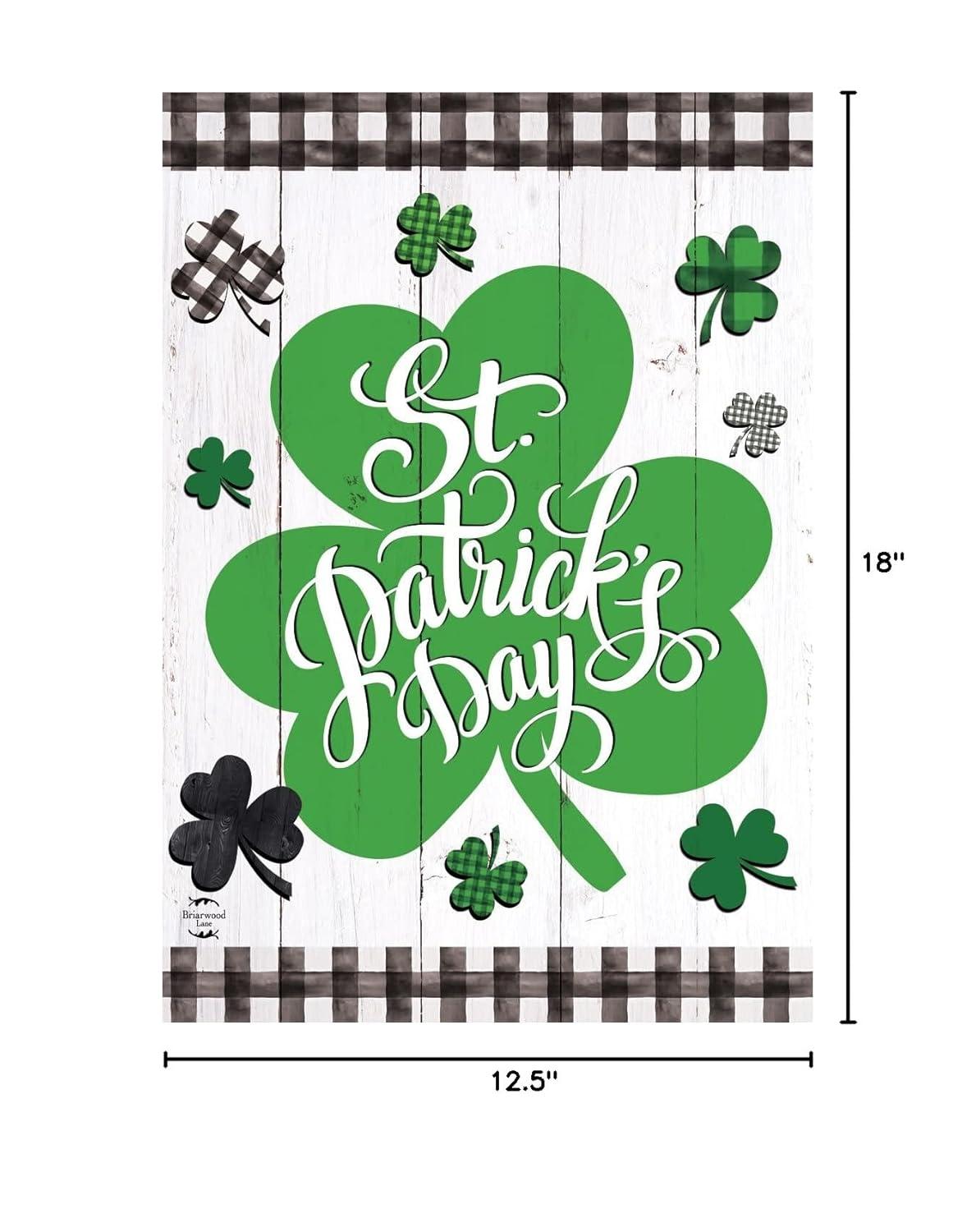 Briarwood Lane Celtic Shamrocks St. Patrick's Day Garden Flag Iri