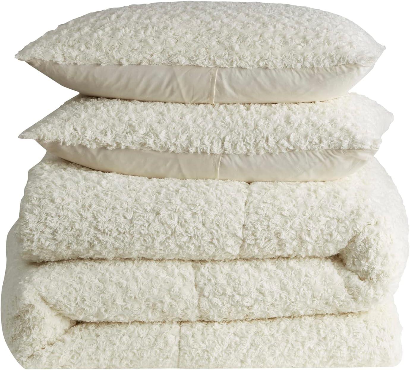 Faux Fur 3PC Comforter Set