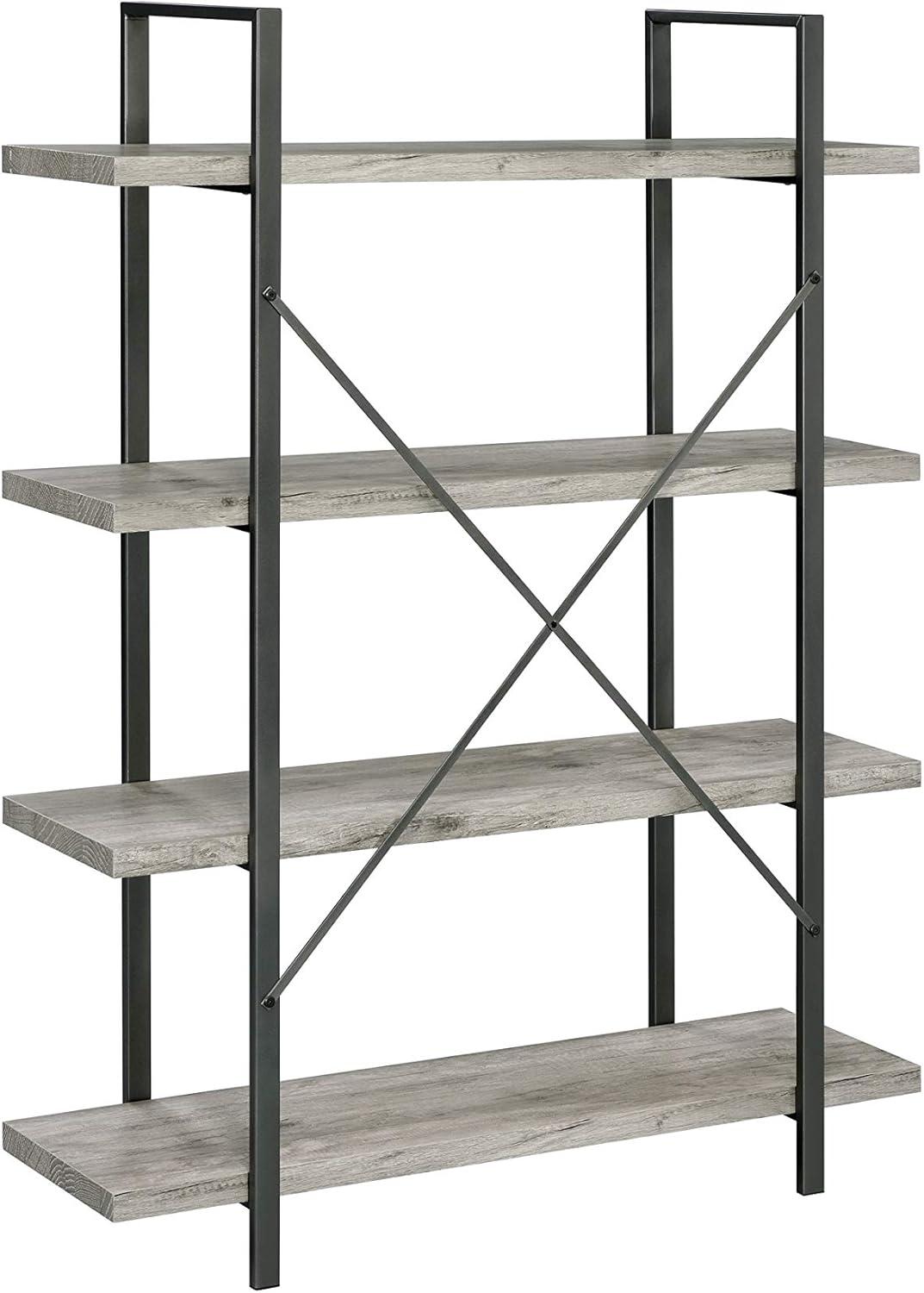 55" Cole 4 Shelf Bookcase with Frame - Coaster