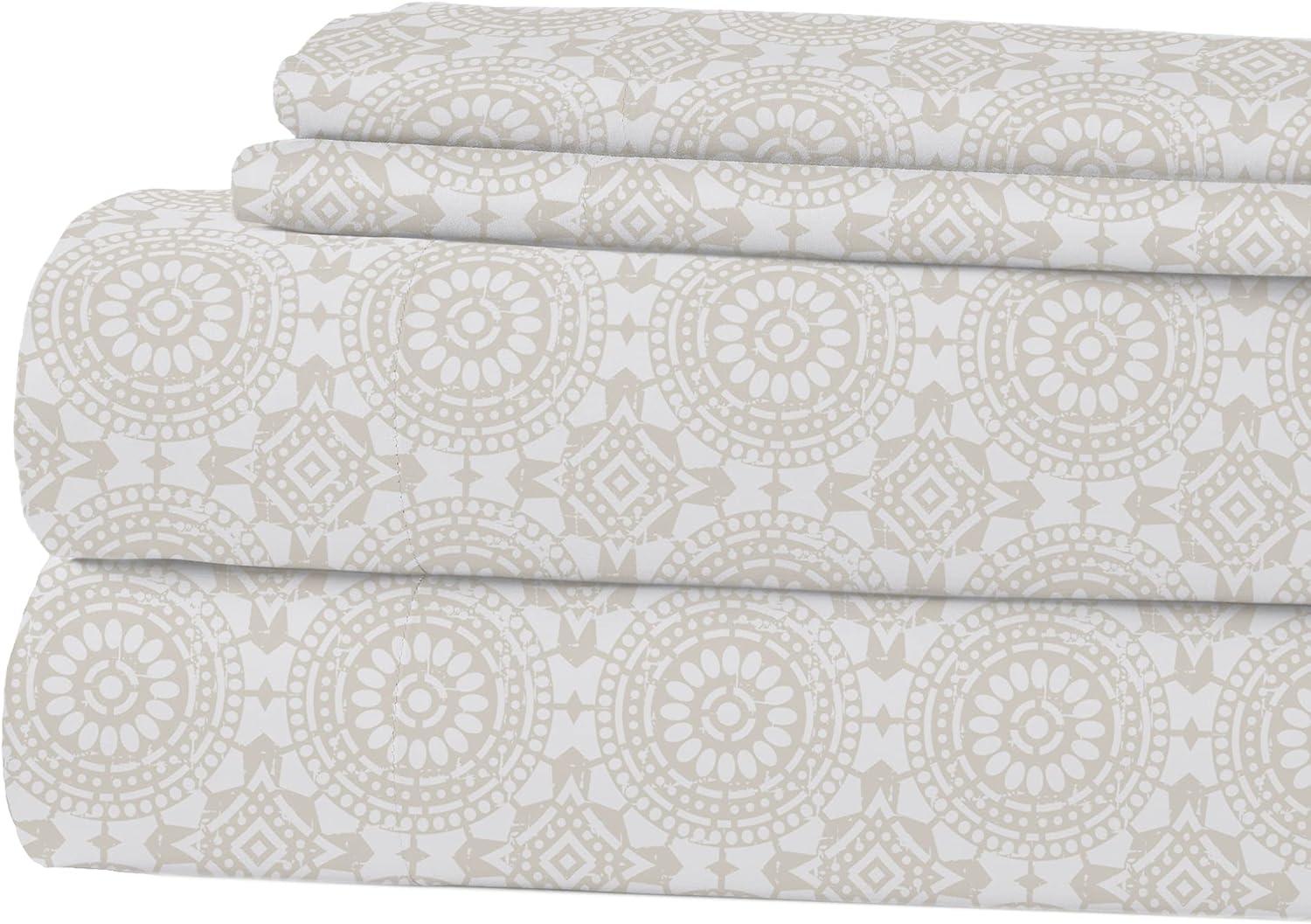 Modern Threads Printed 3 Piece Sheet Set, Abella.