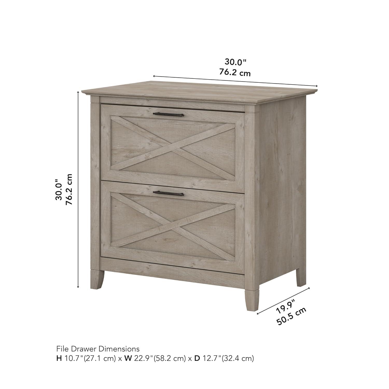 Rosalind Wheeler 2 Drawer Lateral File Cabinet In Washed Gray | Document Storage For Home Office | Accent Chest With Drawers | Wayfair