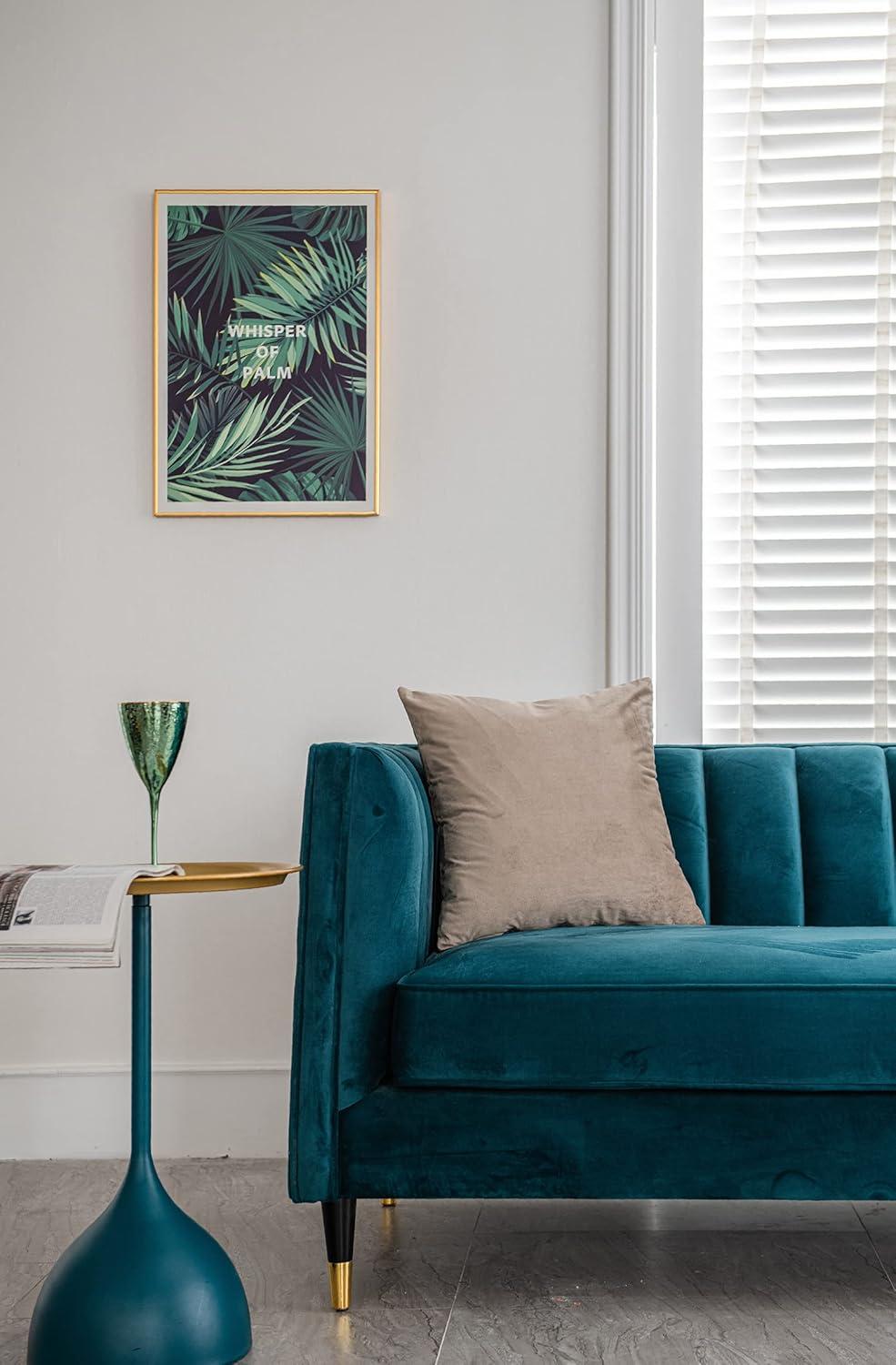 DEZENE Decorative Pillow Covers 18x18 Taupe: 2 Pack Cozy Soft Velvet Square Throw Pillow Cases for Farmhouse Home Decor