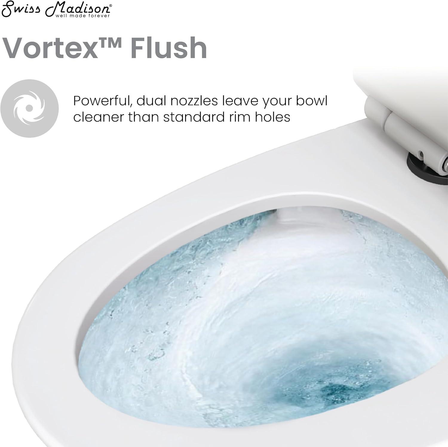 St. Tropez One Piece Elongated Toilet Dual Vortex Flush