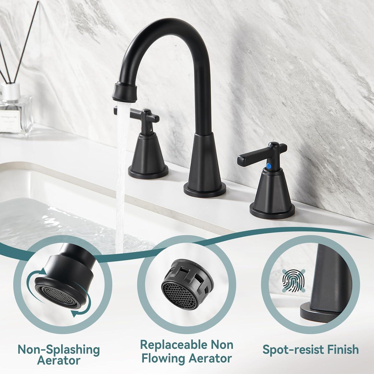 Widespread 2-handle Bathroom Faucet