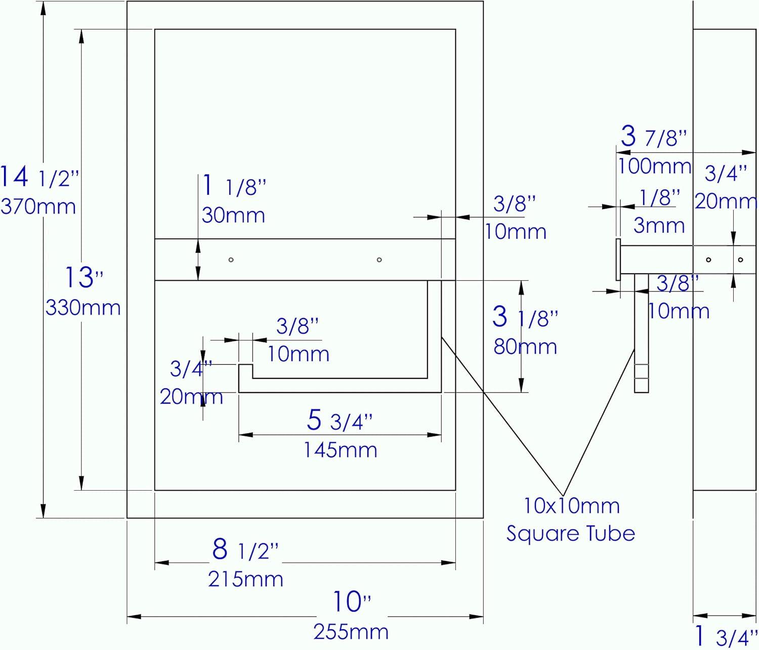 PVD Stainless Steel Recessed Toilet Paper Holder / Bathroom Niche