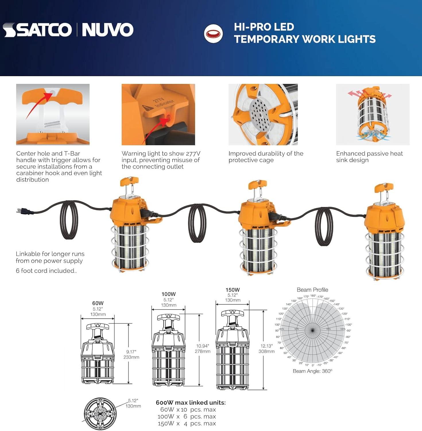 Satco Plug-in Integrated LED Work Light