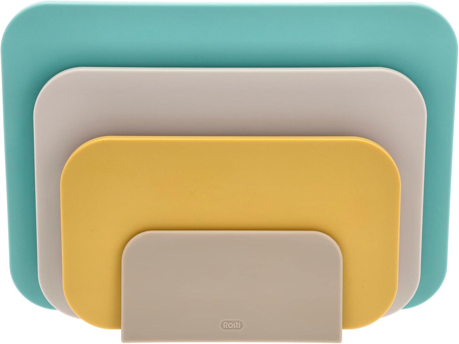 Rosti Multicolor Plastic Rectangular Cutting Board Set