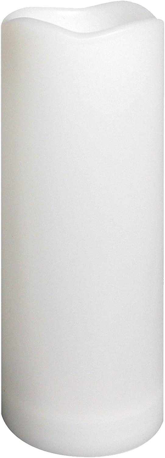 Waterproof Outdoor Flameless Pillar Candle with Timer Battery Operated Electric LED Candle Set for Gift Home Décor Party Wedding Supplies Garden Halloween Christmas Decoration, 1 Pack, 3” x 8”