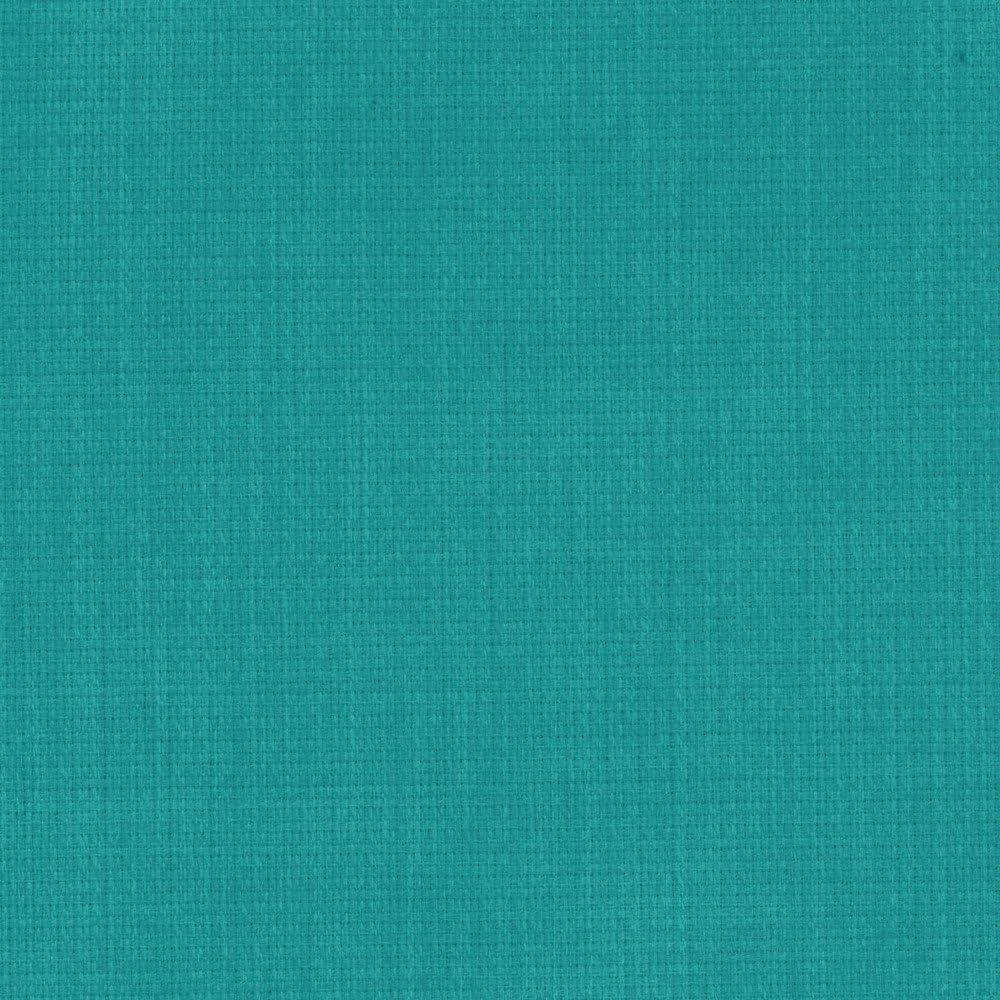 22 x 45 in. Spun Polyester Solid Outdoor Squared Seat & Back Chair Cushion, Aqua Blue
