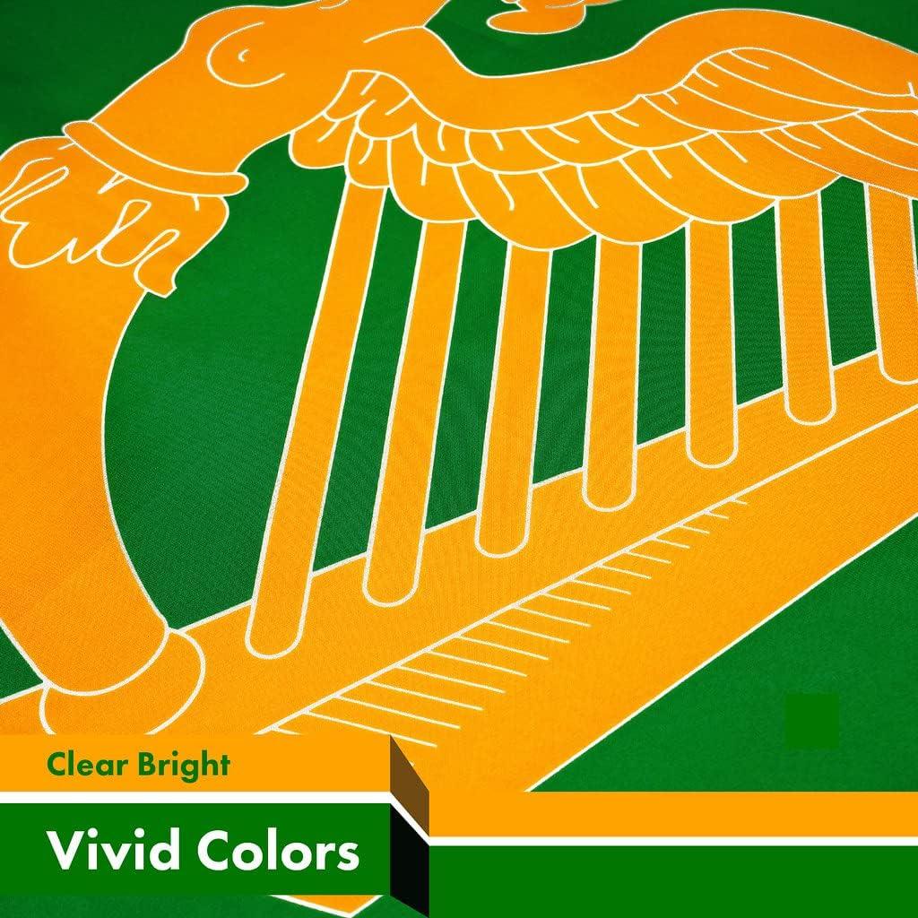 G128 Ireland Erin Go Bragh Flag | 3x5 Ft | Printed 150D Polyester - Indoor/Outdoor, Vibrant Colors, Brass Grommets, Quality Polyester, Much Thicker More Durable Than 100D 75D Polyester