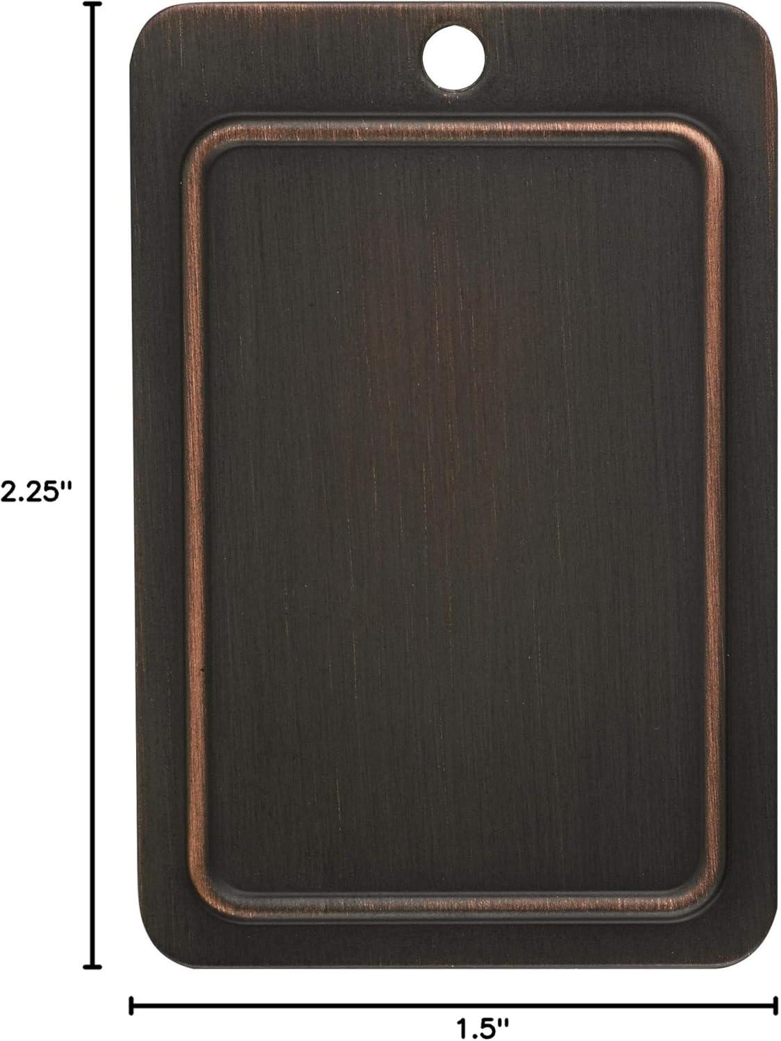 Oil-Rubbed Bronze Self-Closing Partial Wrap Cabinet Hinge