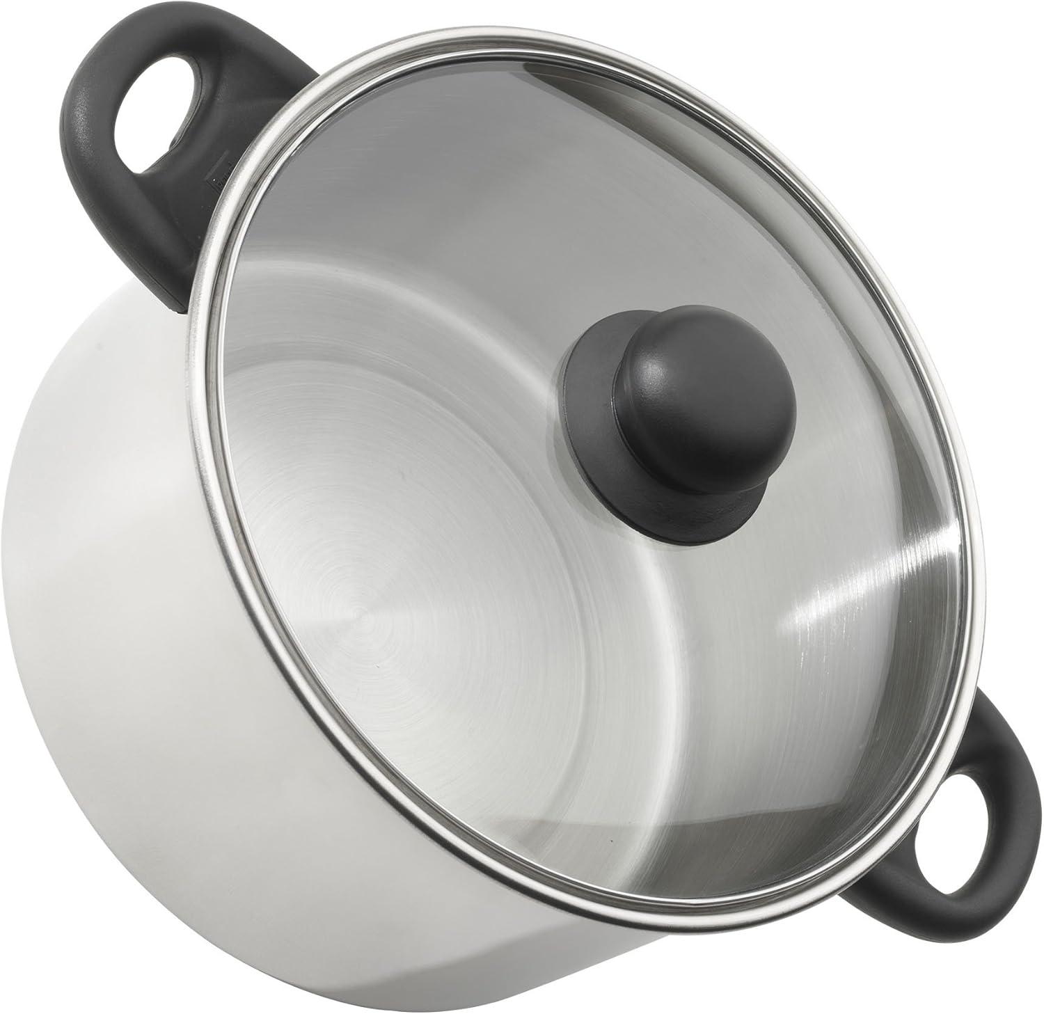 Bradshaw International Good Cook Stainless Steel 4 Quart Dutch Oven