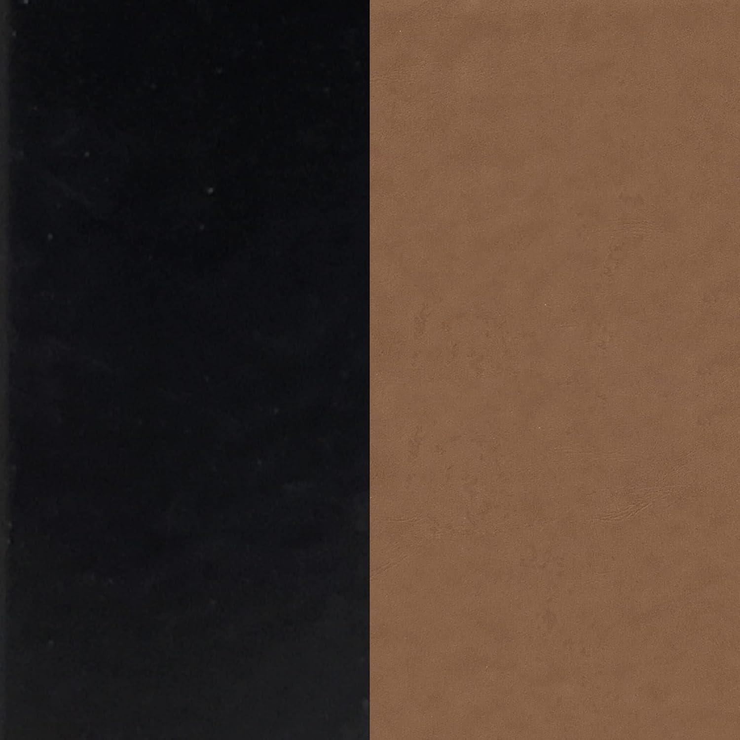 Nathan James Set of 2 Dahlia Counter Height Barstools Brown Faux Leather