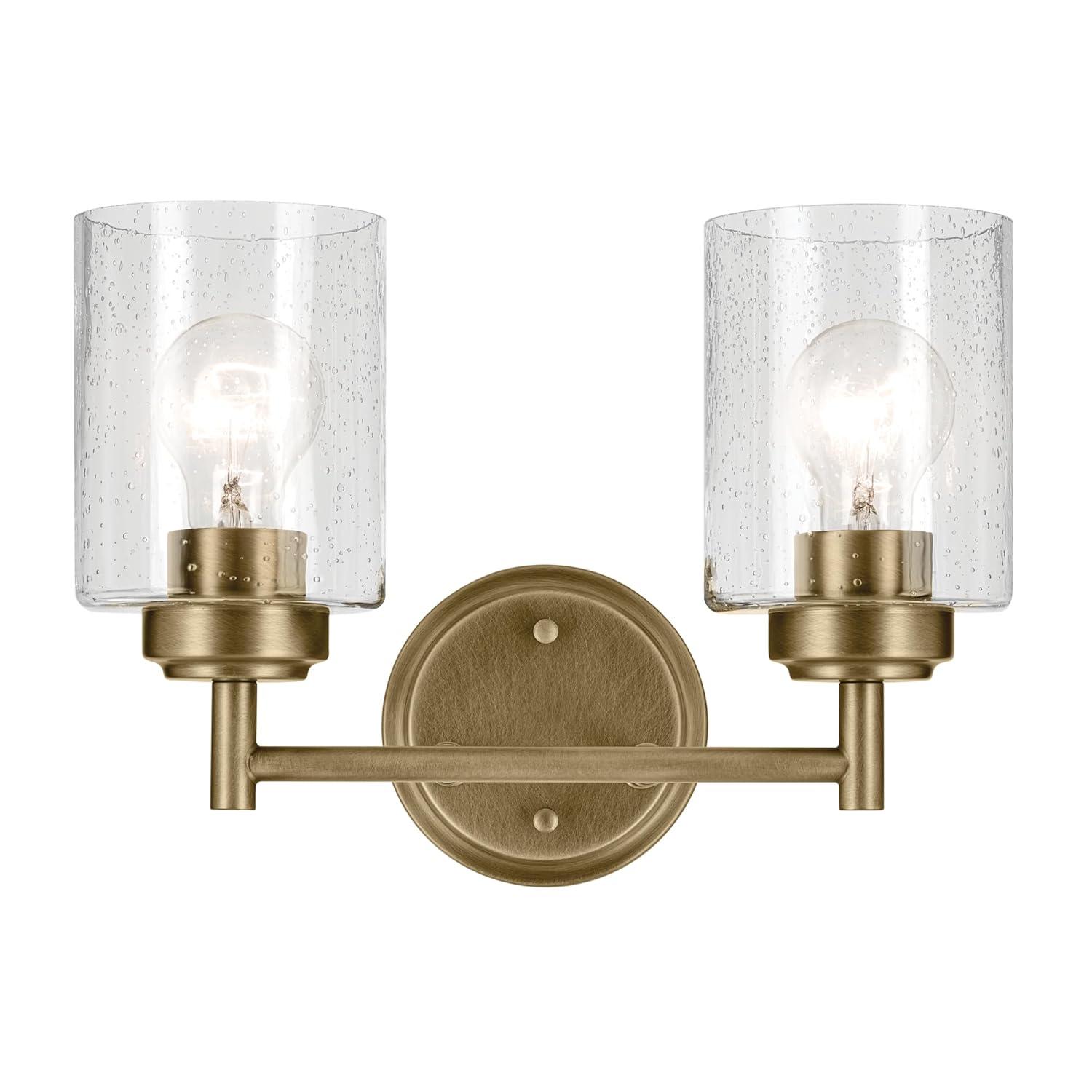 Kichler Lighting Winslow 2 - Light Vanity in  Natural Brass
