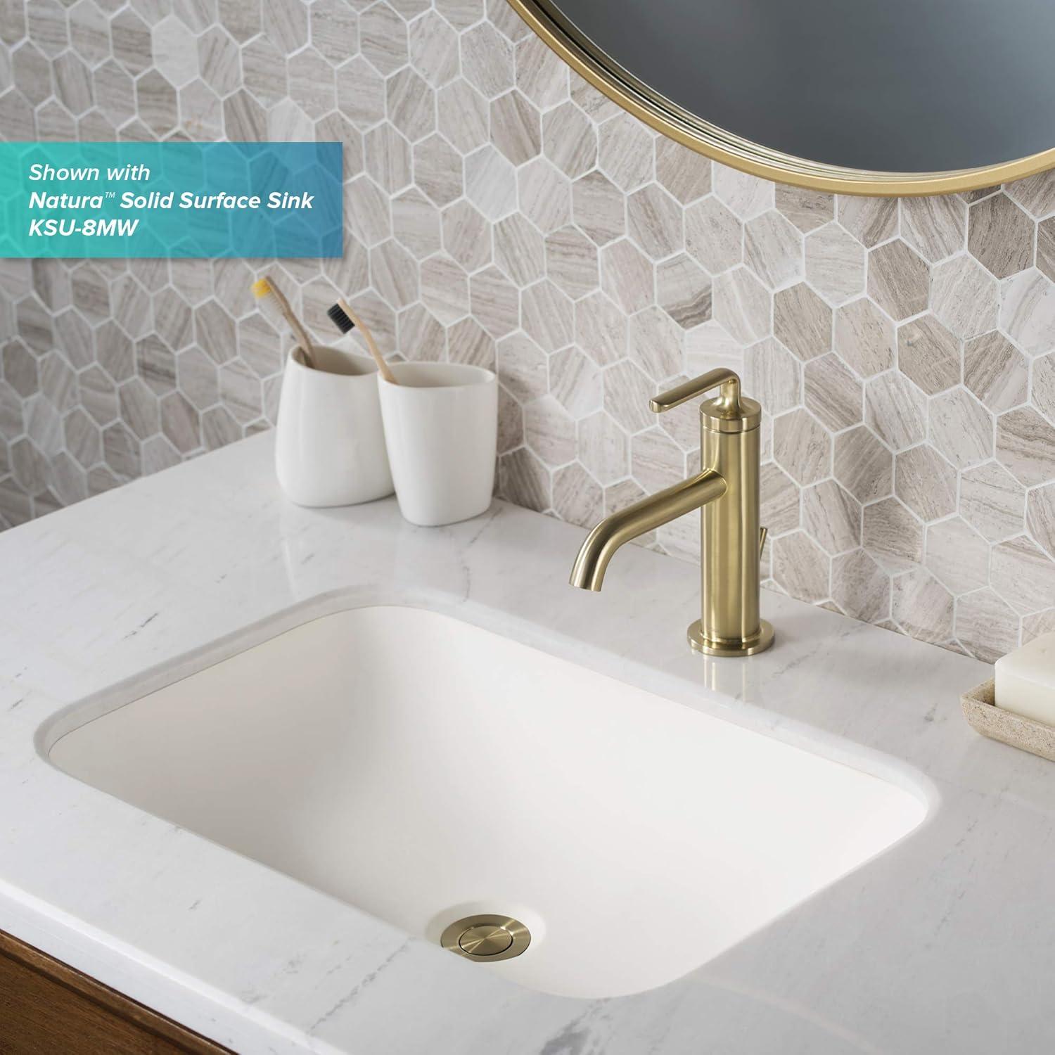 Ramus Single Handle Vessel Sink Bathroom Faucet with Drain Assembly