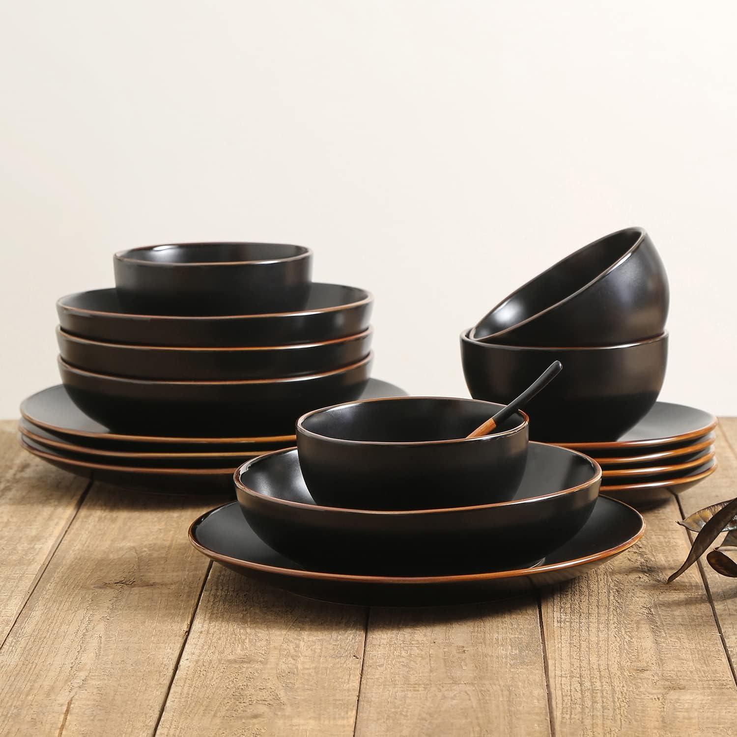 Brasa 16-Piece Dinnerware Set Stoneware