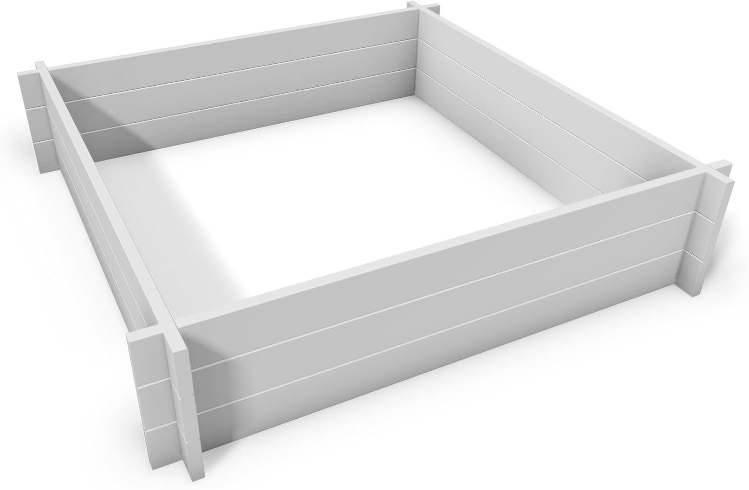 Vita Classic White Vinyl Raised Garden