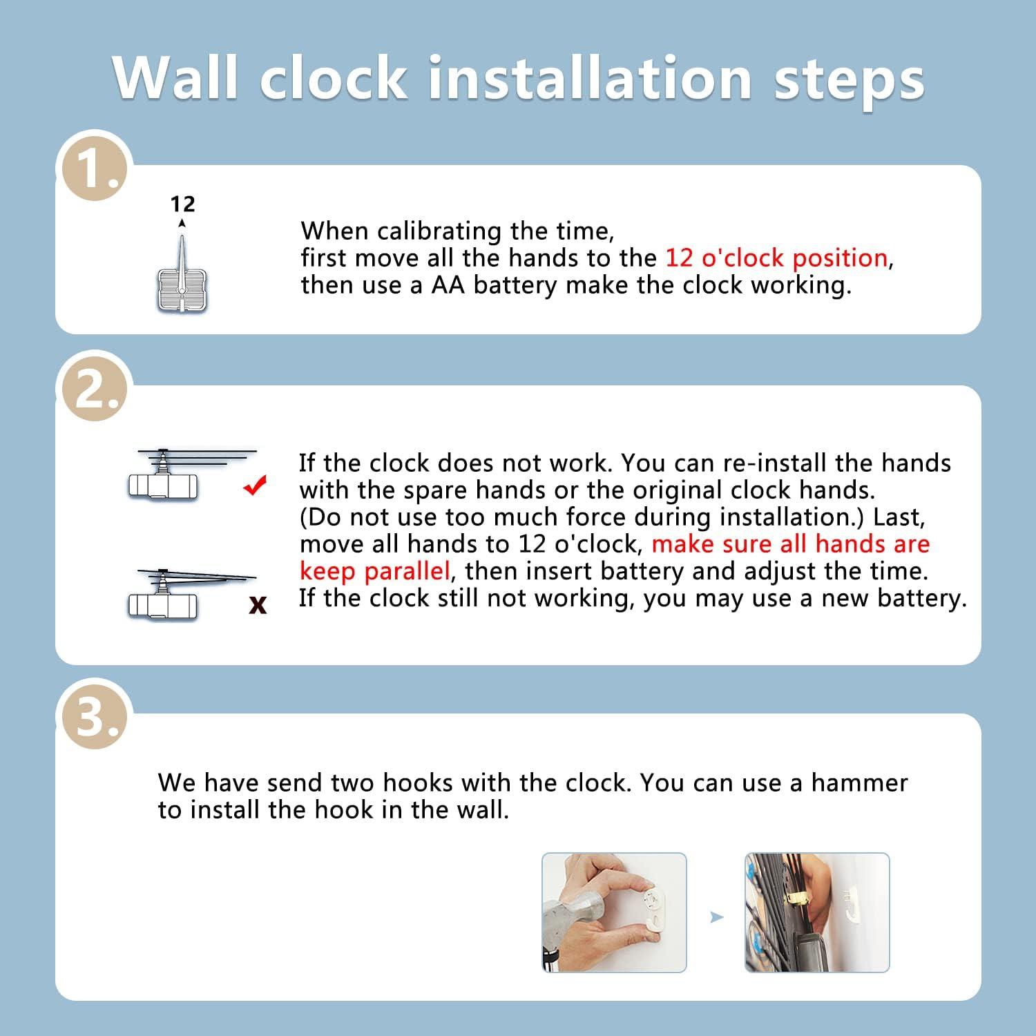 Large Wall Clock for Living Room Decor Pendulum Modern Kitchen Silent Big Wall Watch for Bedroom Black and White Decorative Office Non Ticking Battery Operated Wall Clock 25 Inch