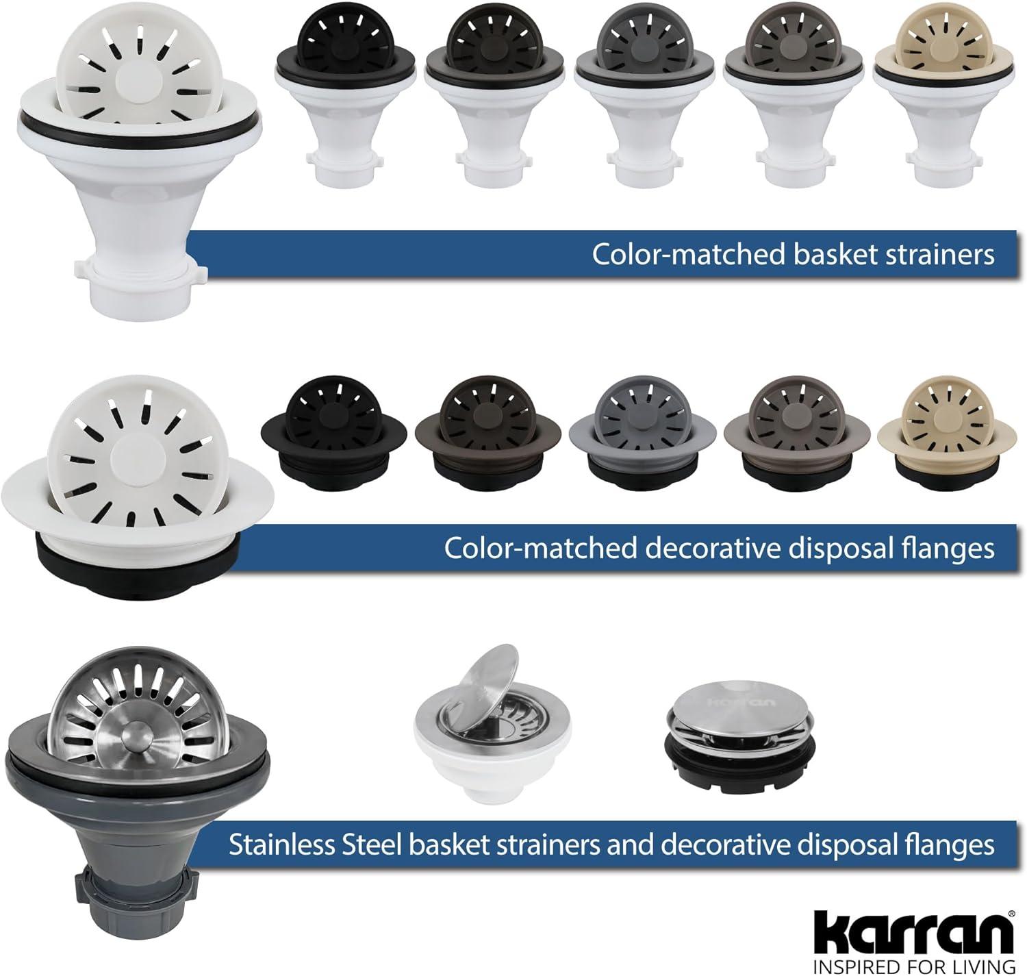 Karran Quartz 32-1/4'' X 19-1/4'' Large Single Bowl Undermount Kitchen Sink