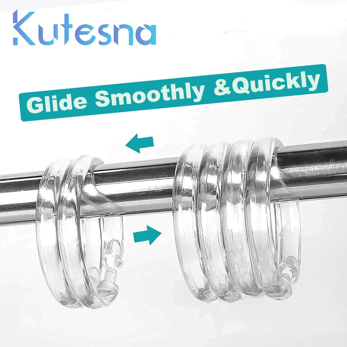 Evideco Solid Plastic Shower Curtain Hooks Rings & Reviews | Wayfair