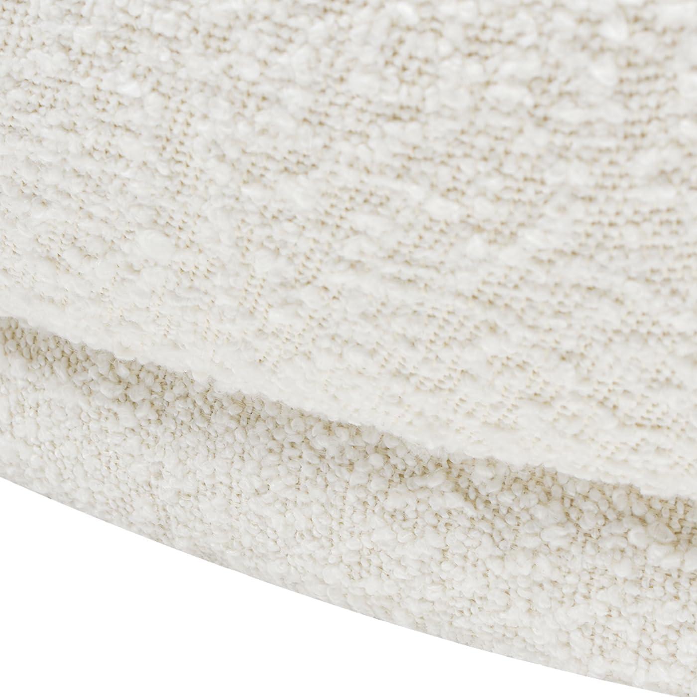Aire 75" RAF Modern Rounded Chaise Lounge Ivory White Boucle