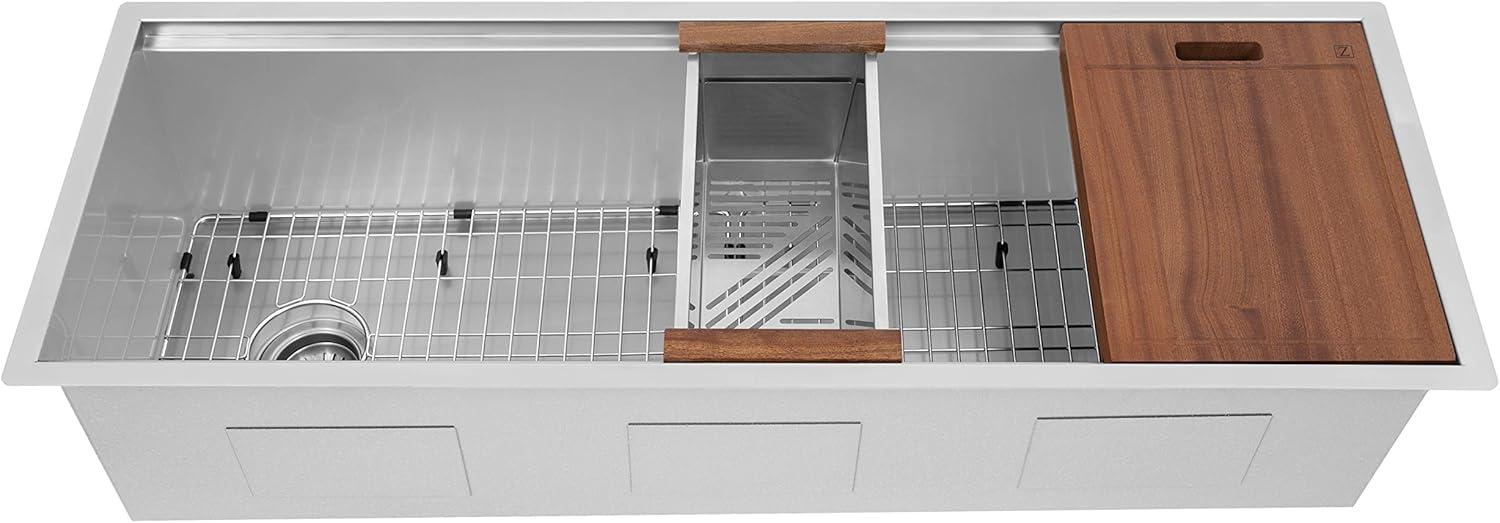 ZLINE 45 in. Garmisch Undermount Single Bowl Stainless Steel Kitchen Sink W/ Bottom Grid & Accessories (SLS-45)