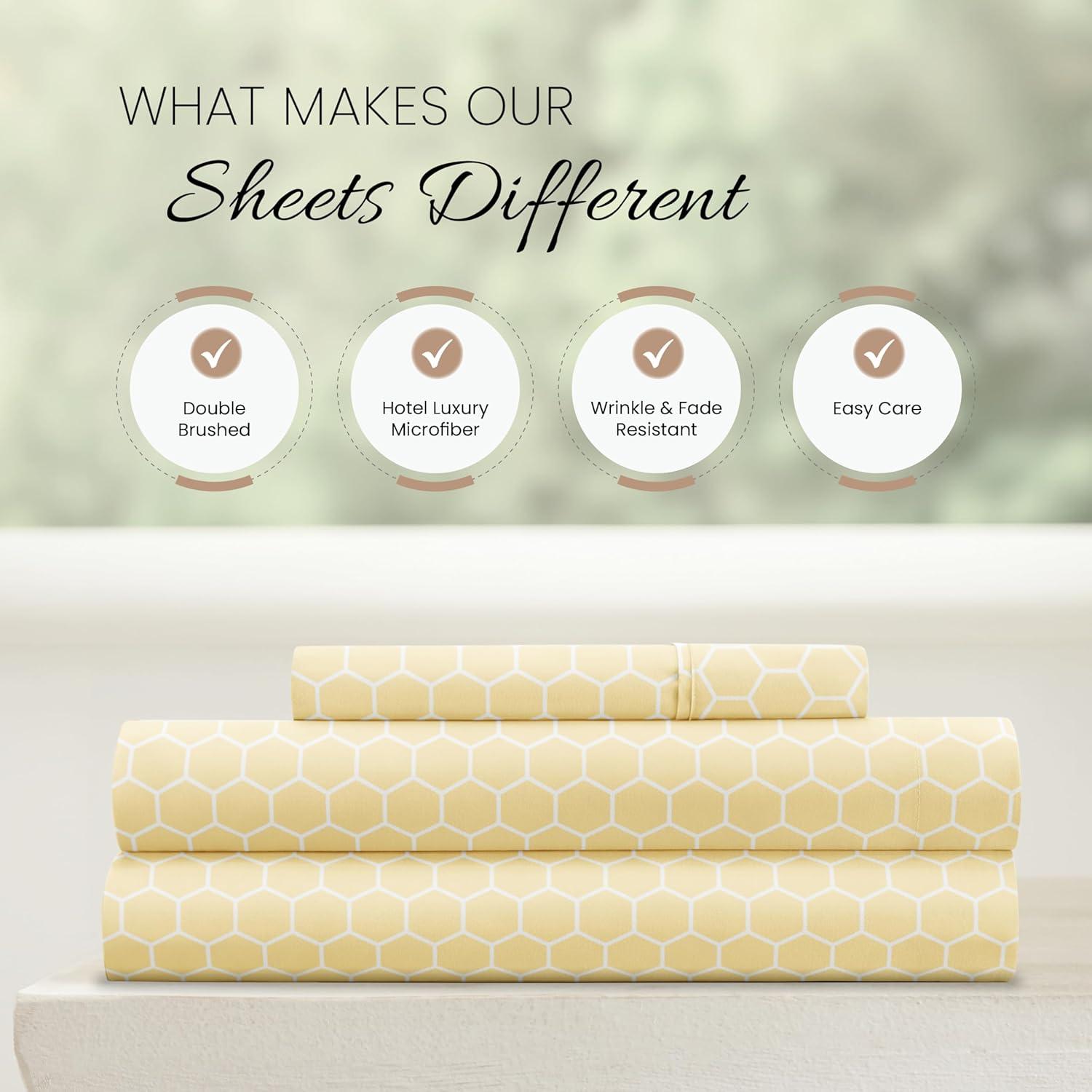 Simply Soft™ Honeycomb Pattern Microfiber Sheet Set