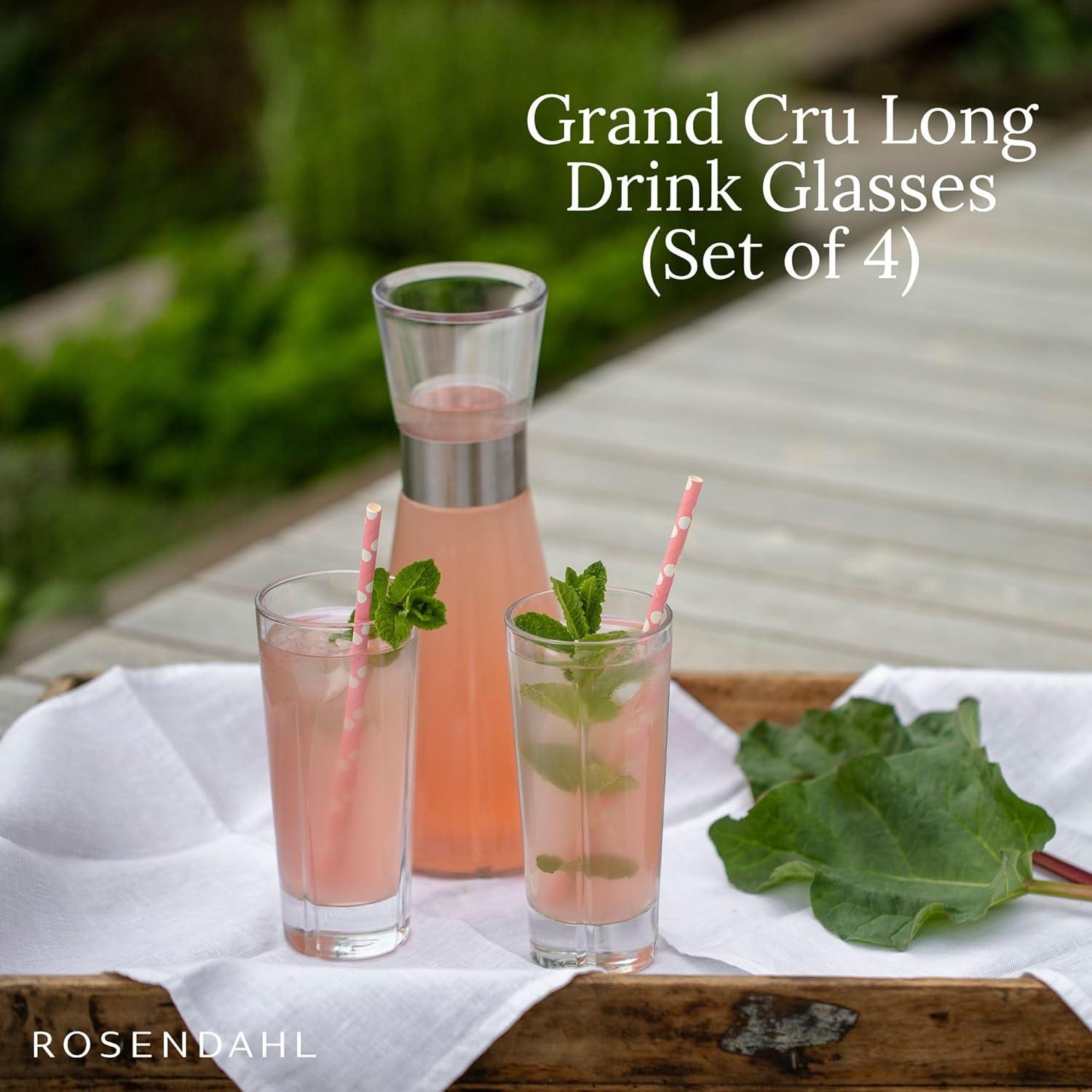 Rosendahl Grand Cru Long Drink Glass, Clear, 10.1 Oz, 4 Pcs (Set of 4)