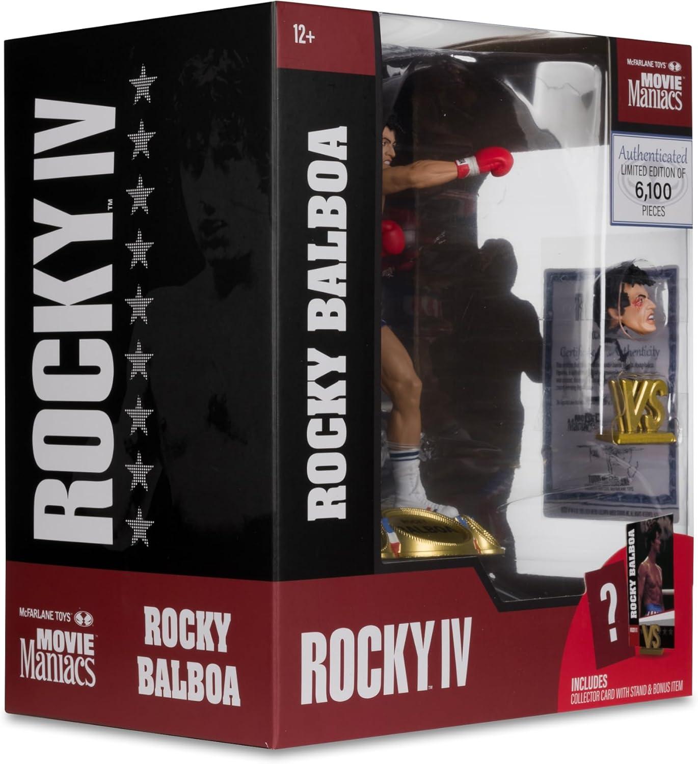 McFarlane Toys Rocky IV Movie Boxer Rocky Balboa on Stable Base 6-Inch Detailed Action Figure