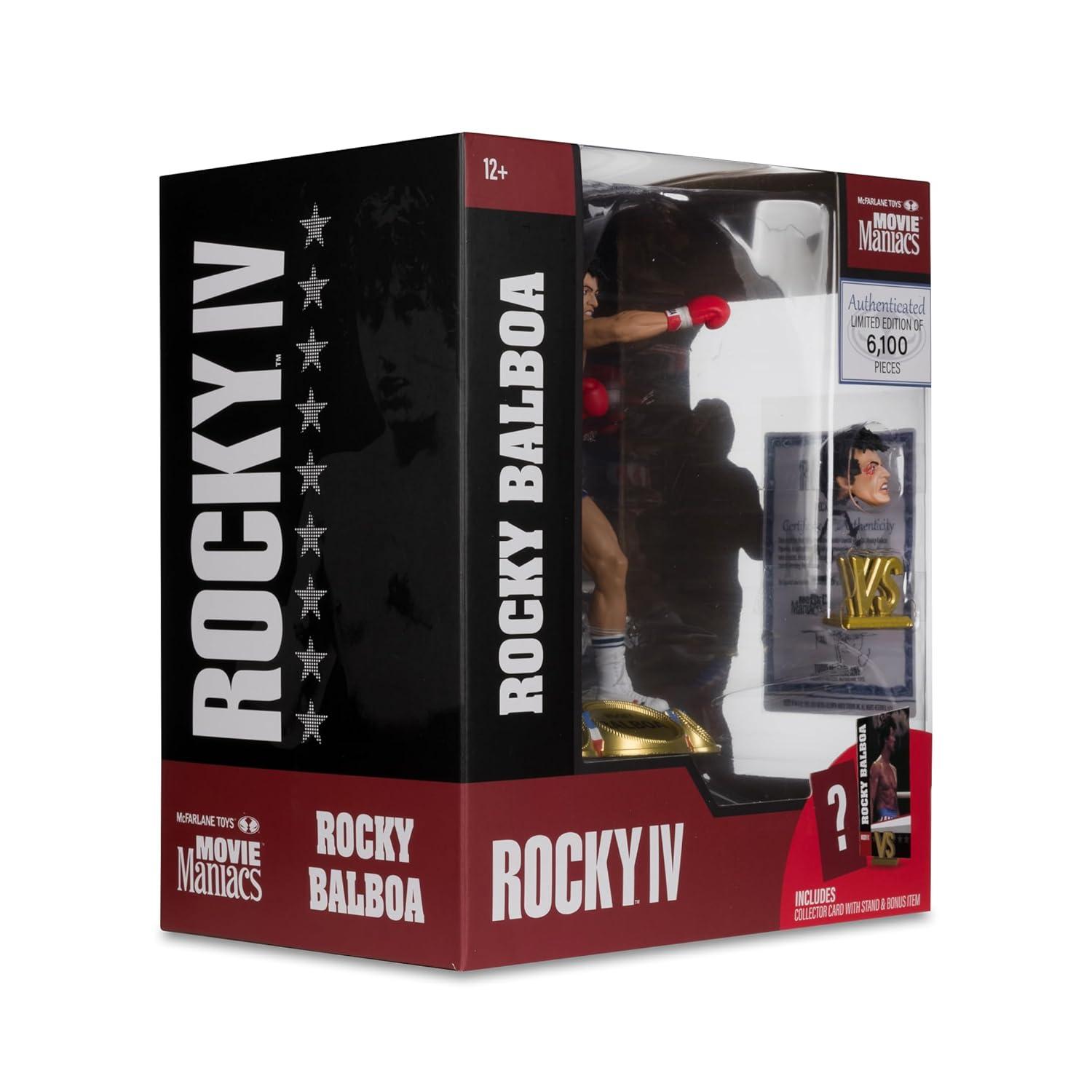 McFarlane Toys Rocky IV Movie Boxer Rocky Balboa on Stable Base 6-Inch Detailed Action Figure