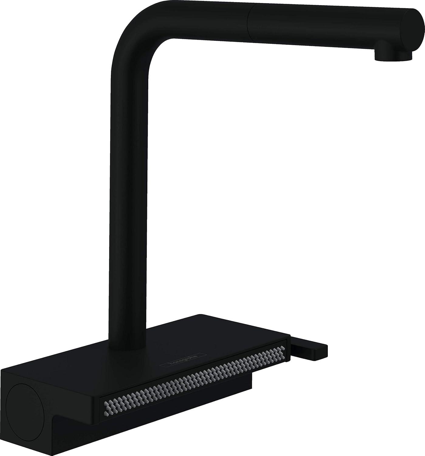 Hansgrohe Aquno Select Kitchen Faucet with L-Shape 2-Spray Pull-Out Spout with sBox, 1.75 73830671