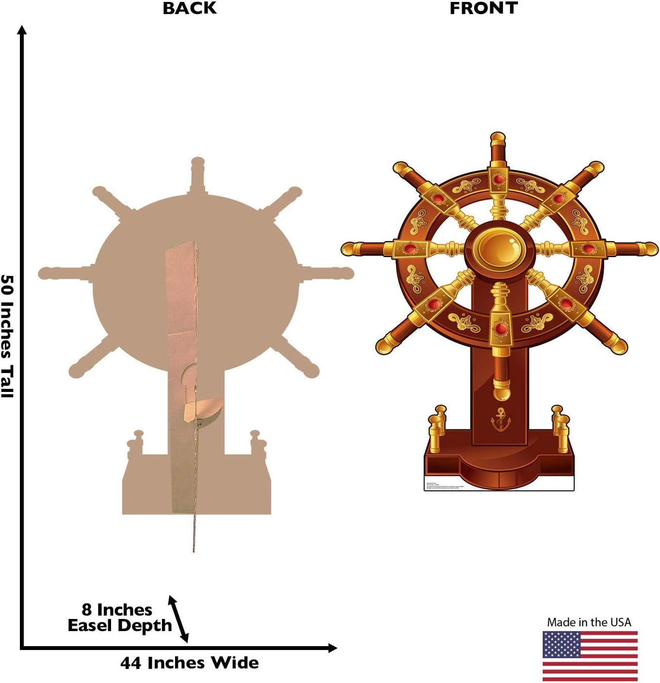 50'' Life Size Ship's Wheel Cardboard Standup Decor