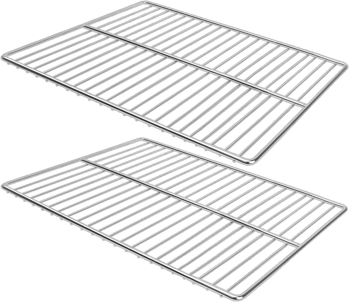 Stainless Steel Rectangular BBQ Grill Grates 2-Pack