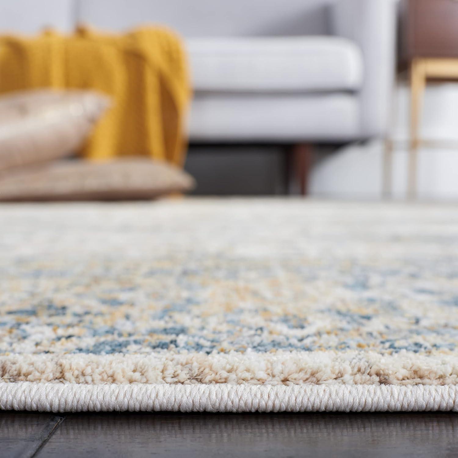 Valencia 570 Area Rug In Ivory / Blue