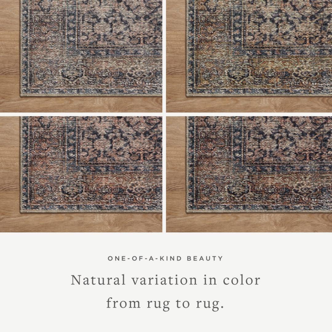 Billie Oriental Ink / Salmon Area Rug
