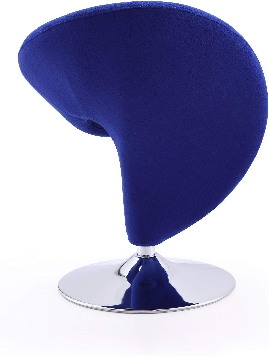 Curl Upholstered Swivel Accent Chair