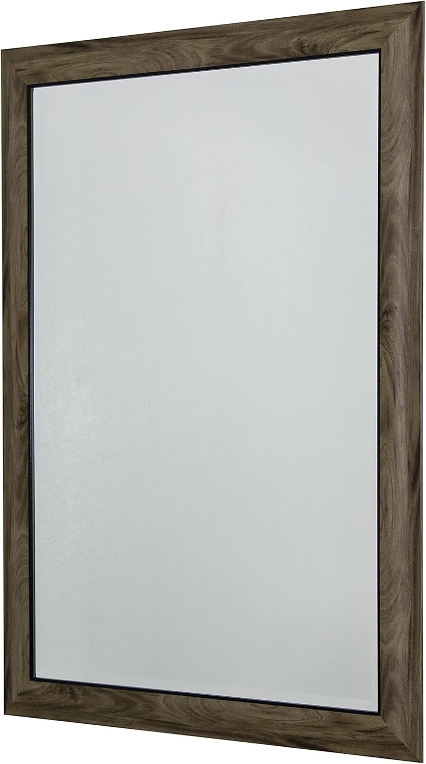 Yosemite MINT011 Home Decor Framed Mirror, Large - Gray & Black