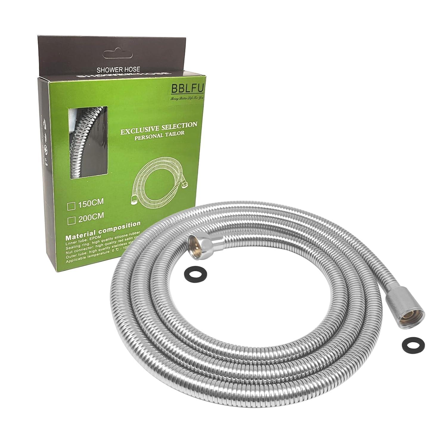 71 In. Modern Flexible Handheld Shower Hose Replacement For Bathing Toilet Cleaning Pet With Brass Fitting In Chrome