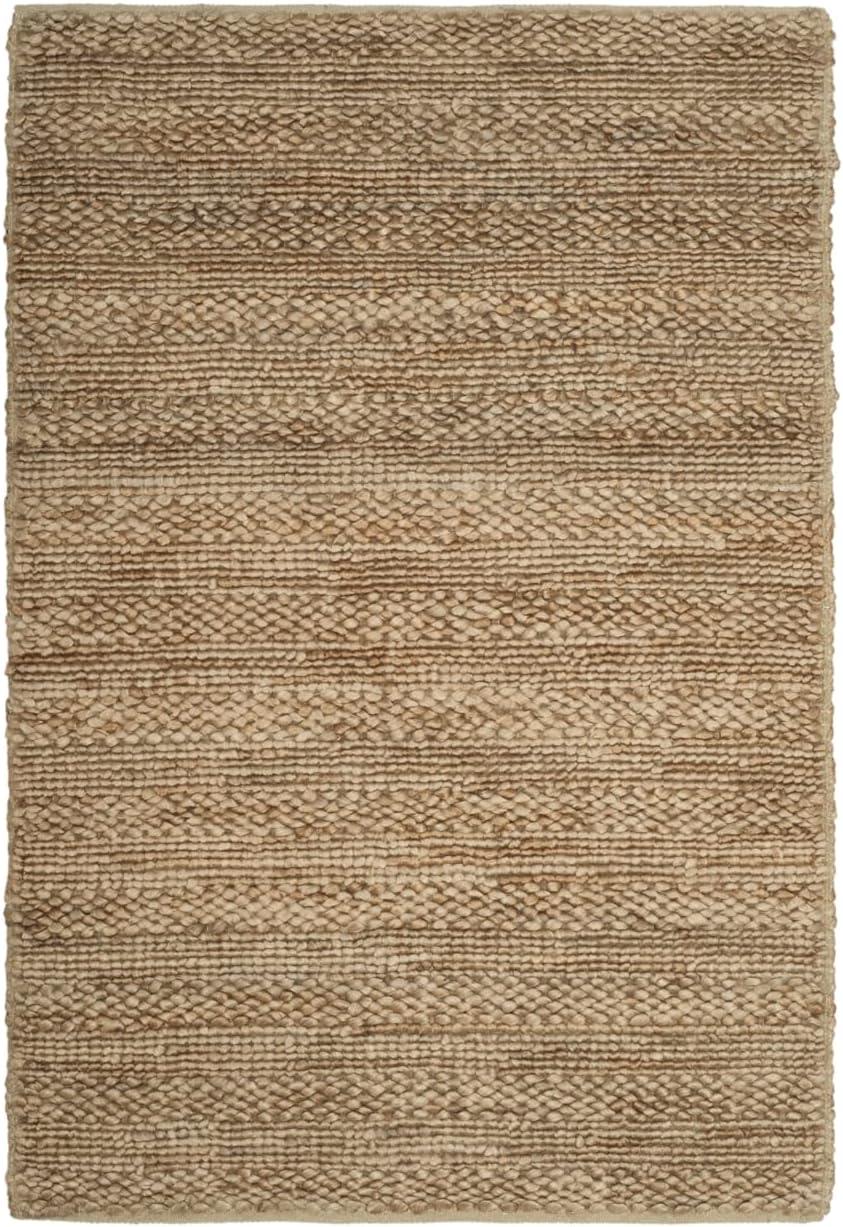 Handwoven Natural Jute Braided Rug - 2' x 3'