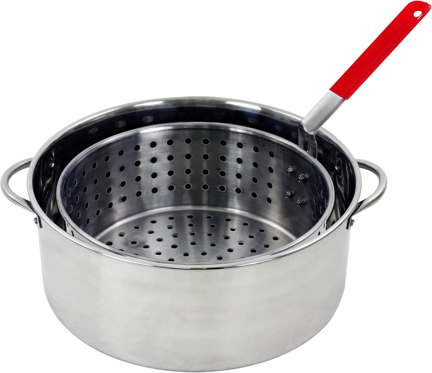Chard 10.5 Qt. Stainless Steel Pot W/ Strainer Basket