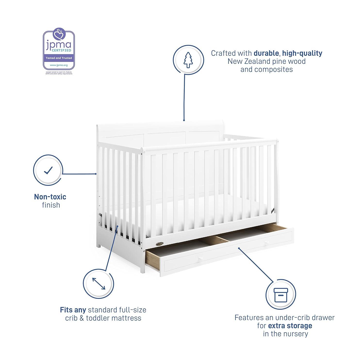 Graco Asheville 4-in-1 Convertible Crib with Storage
