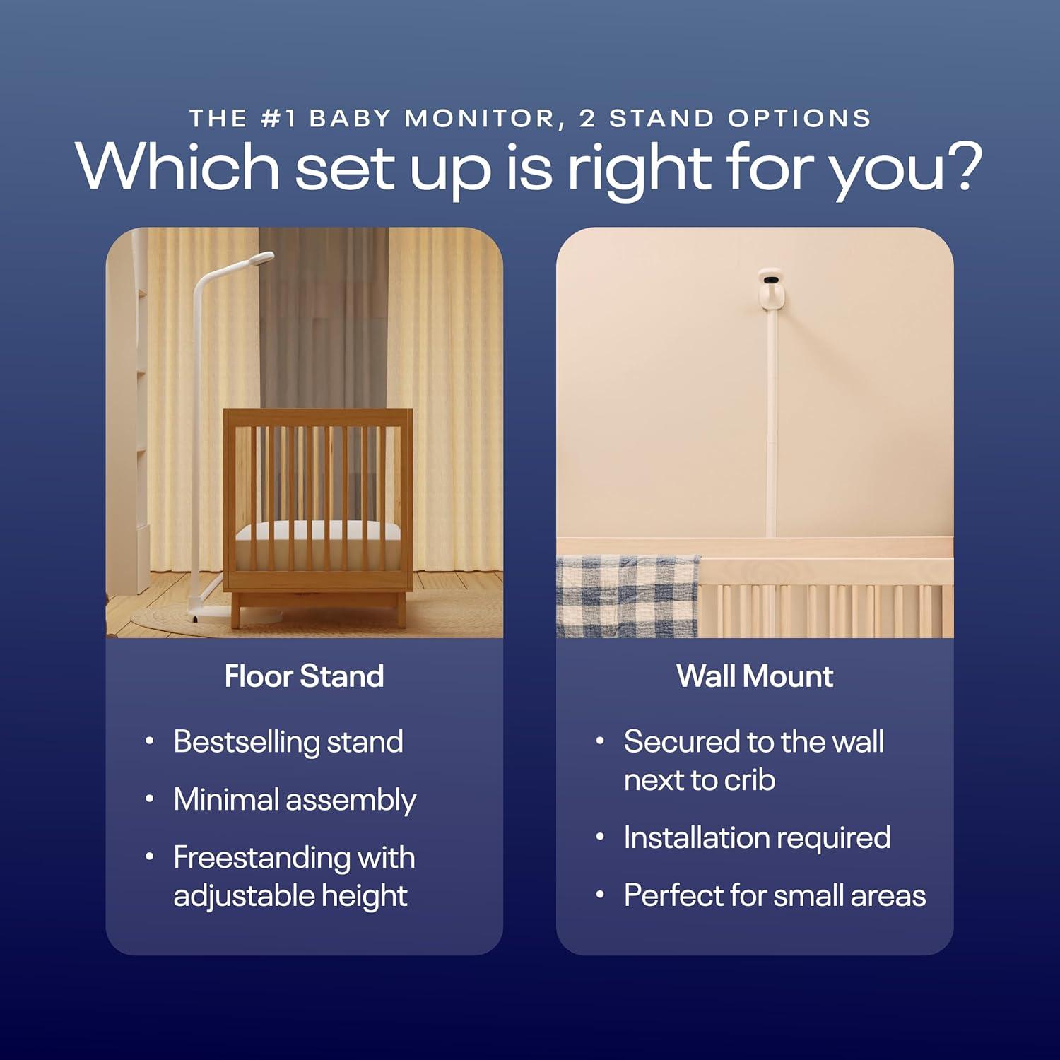 Nanit Pro Smart Baby Monitor & Floor Stand - White