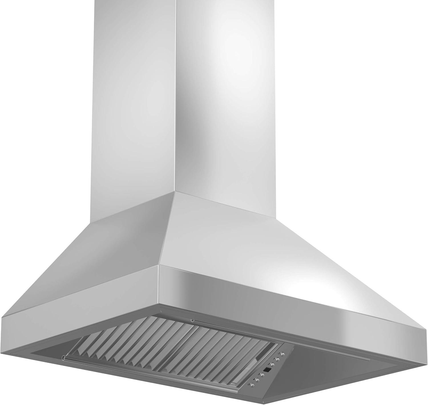 54" ZLINE 500 CFM Convertible Wall Mount Range Hood in Brushed 430 Stainless Steel