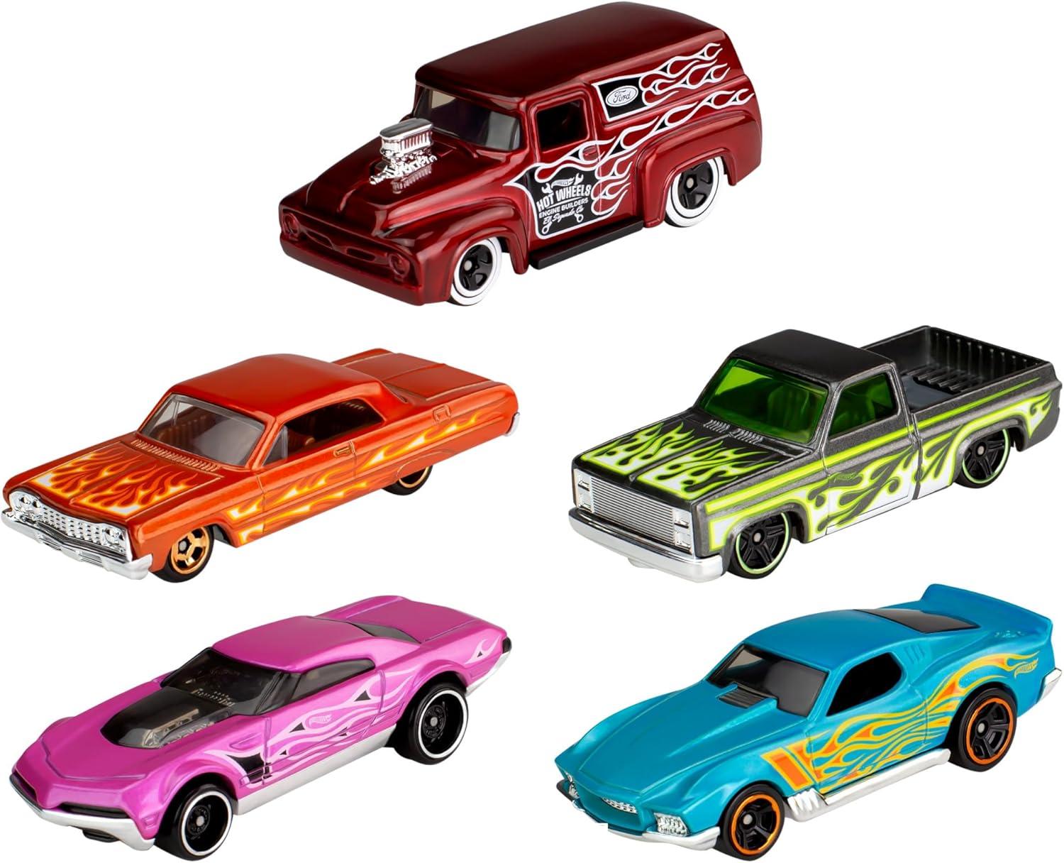 Hot Wheels Diecast  Cars -  5pk (Colors May Vary)