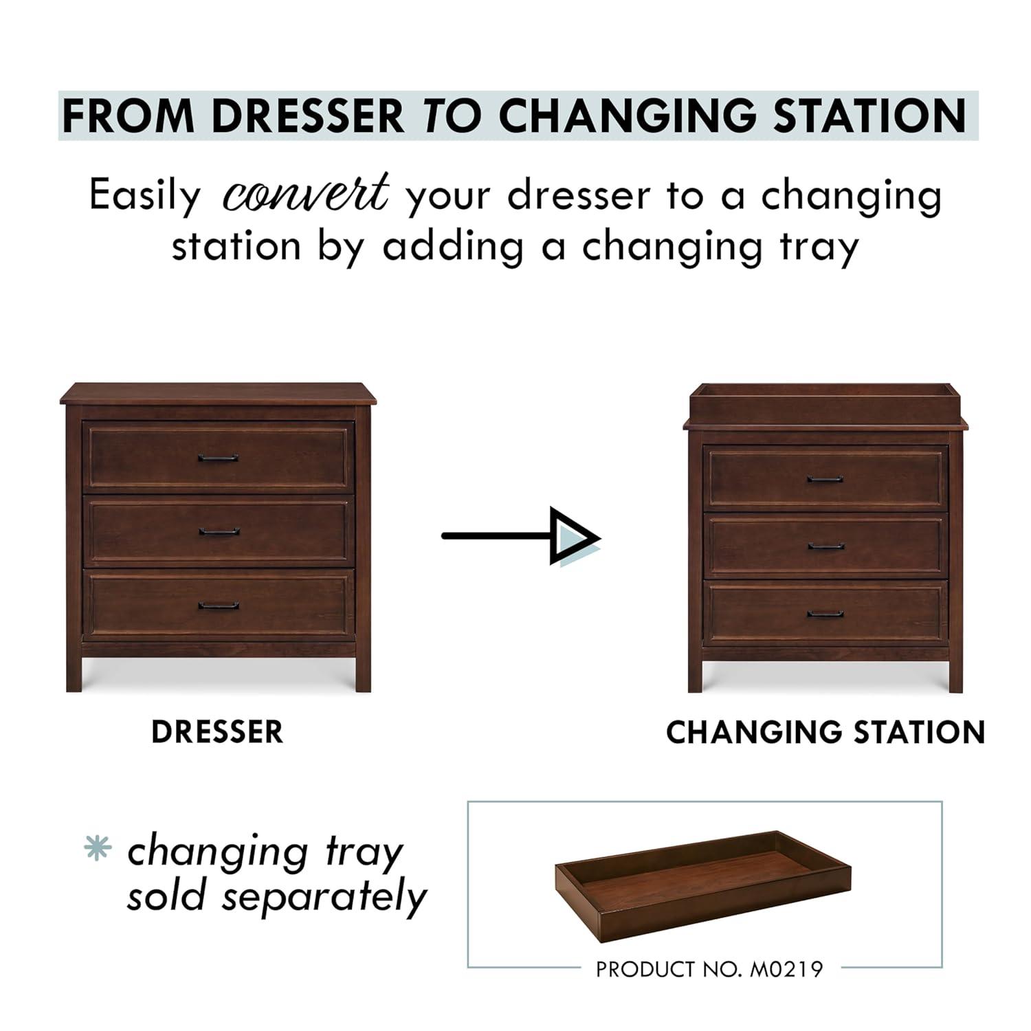 daVinci Charlie 3 Drawer Dresser