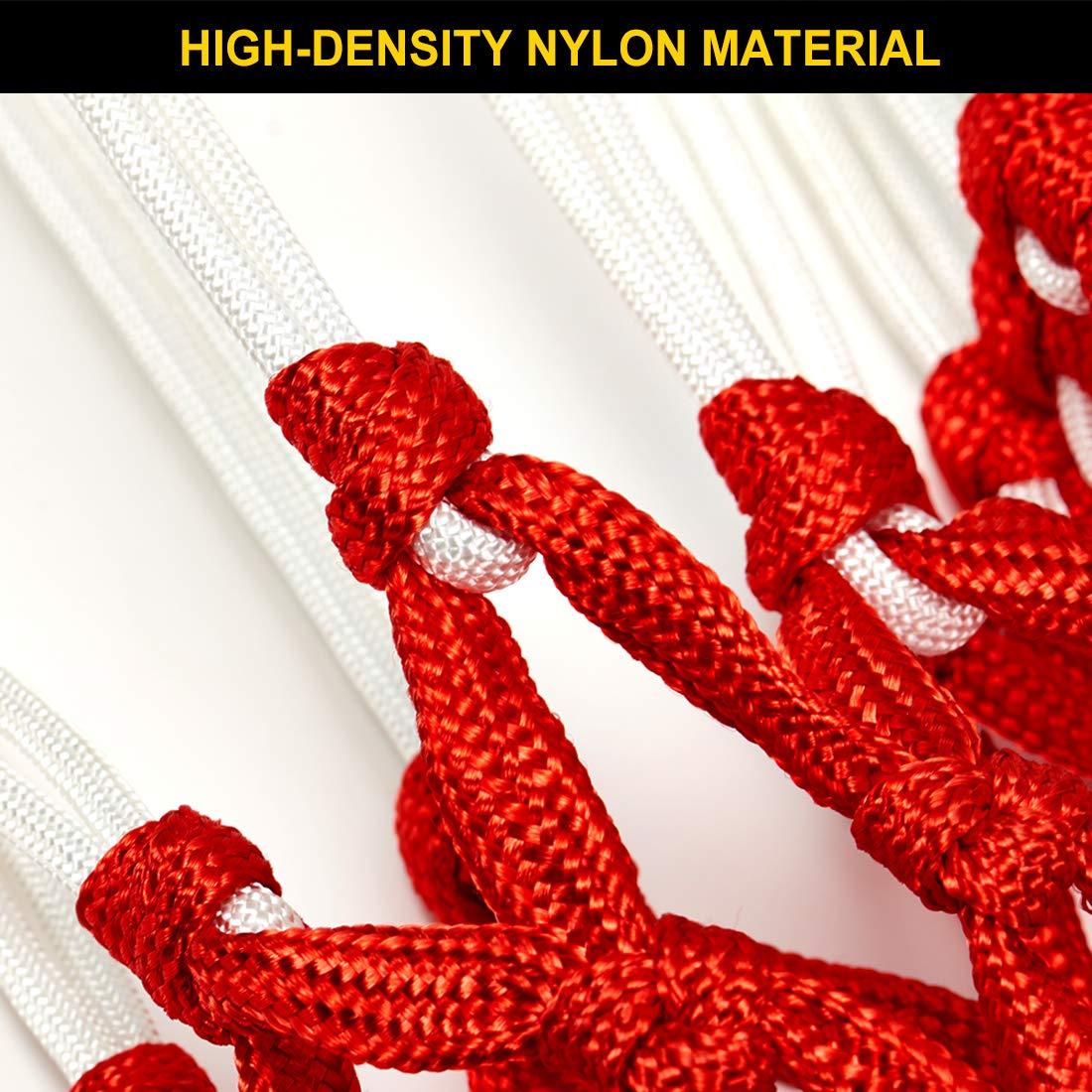 Premium Quality Professional Heavy Duty Basketball Net Replacement - All Weather Anti Whip,Fits Standard Indoor or Outdoor 12 Loops Rims12 Loops