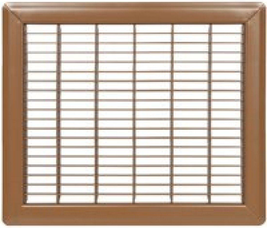 Imperial Heavy Gauge Brown Steel Floor Air Grille, 6 x 14 Inch