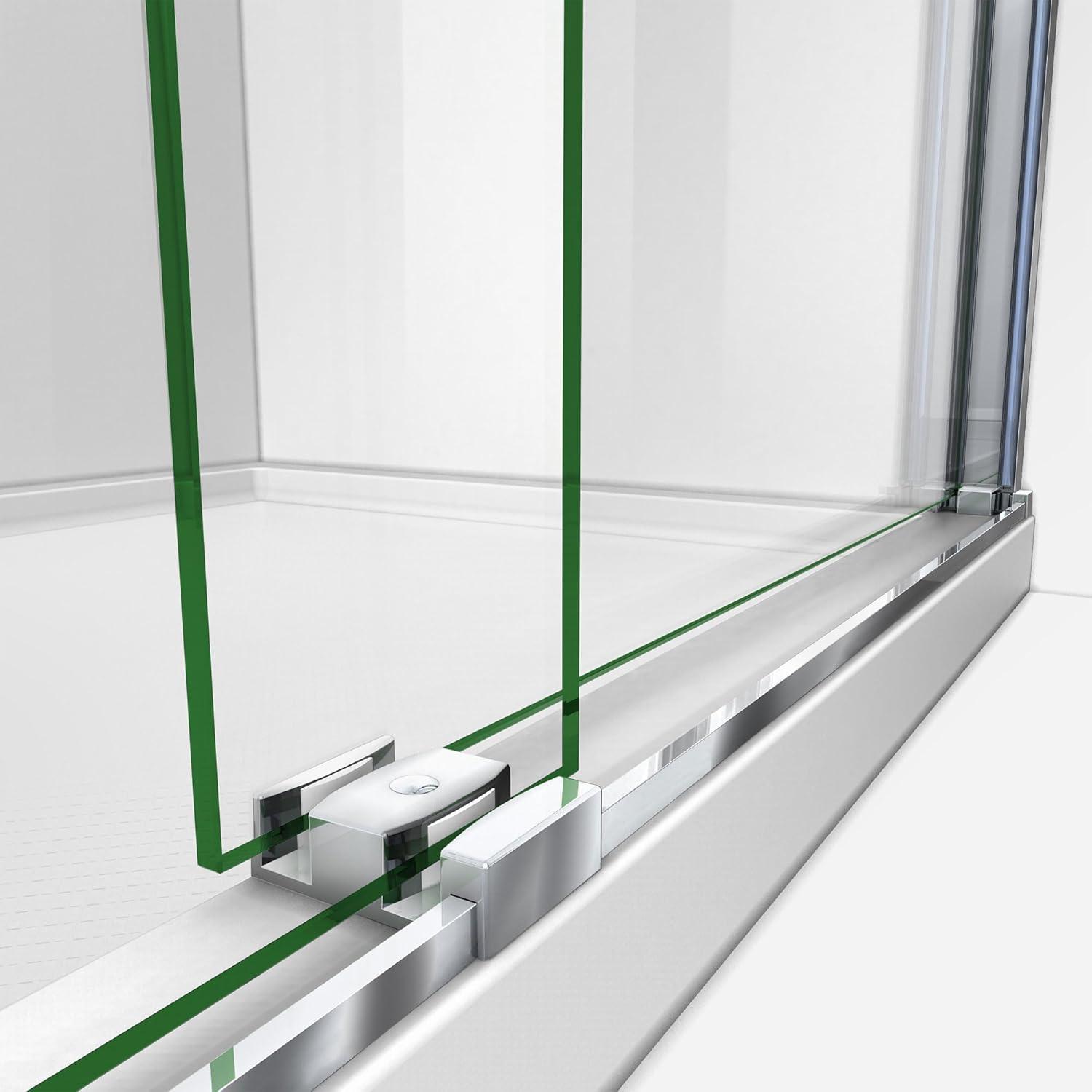 Sapphire 56" W x 60" H Bypass Semi-Frameless Tub Door with ClearMax™ Technology